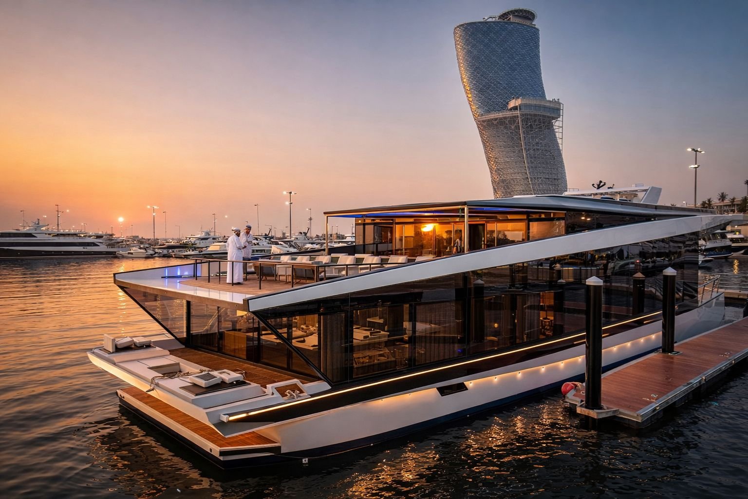 Pink Yacht Wedding Interior Abu Dhabi