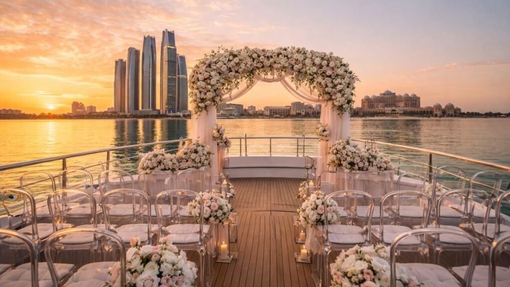 destination yacht wedding Abu Dhabi